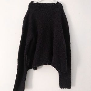 Deep purple knitted sweater
